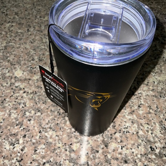 Black Tumbler with Gold Logo - Picture 4 of 6
